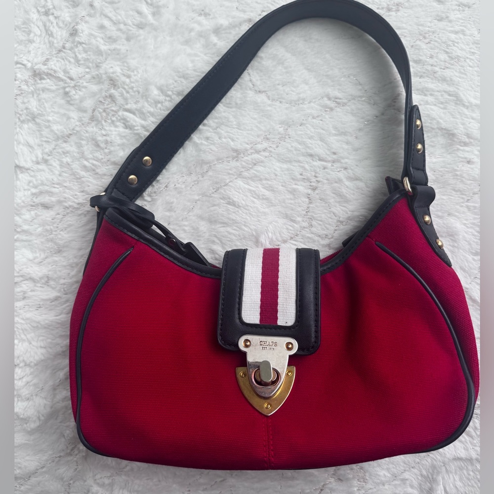 Chaps Black and Red Interior Handbag